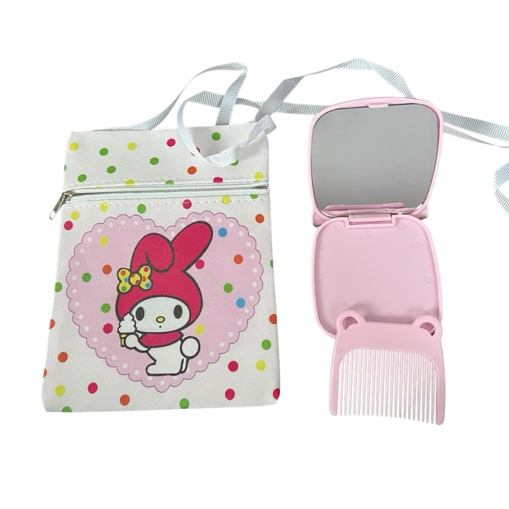Hello Kitty Crossbody & Mirrored Compact With Comb